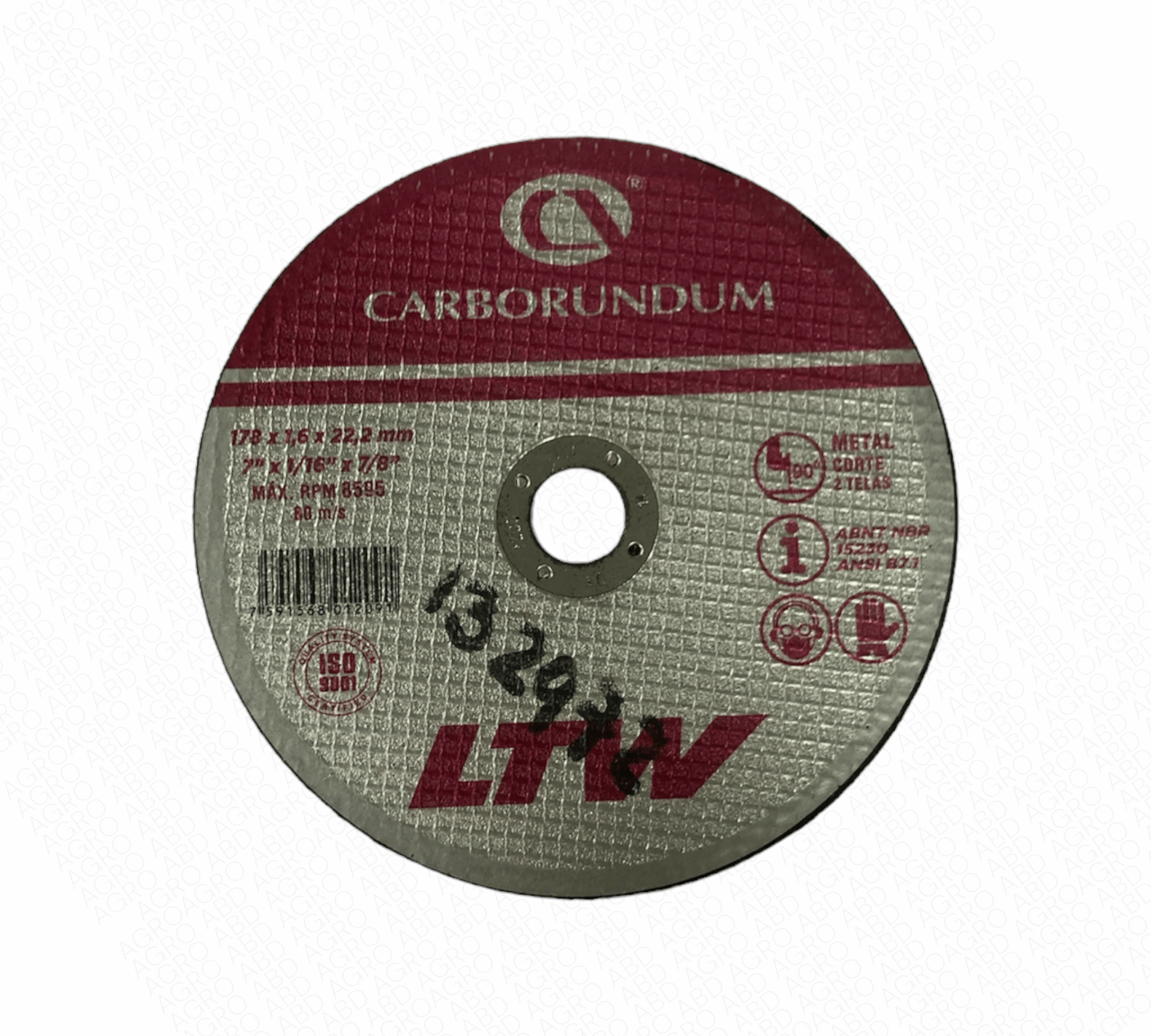 Disco De Corte Fino Carbodurum 16mm 22mm 7" 132872