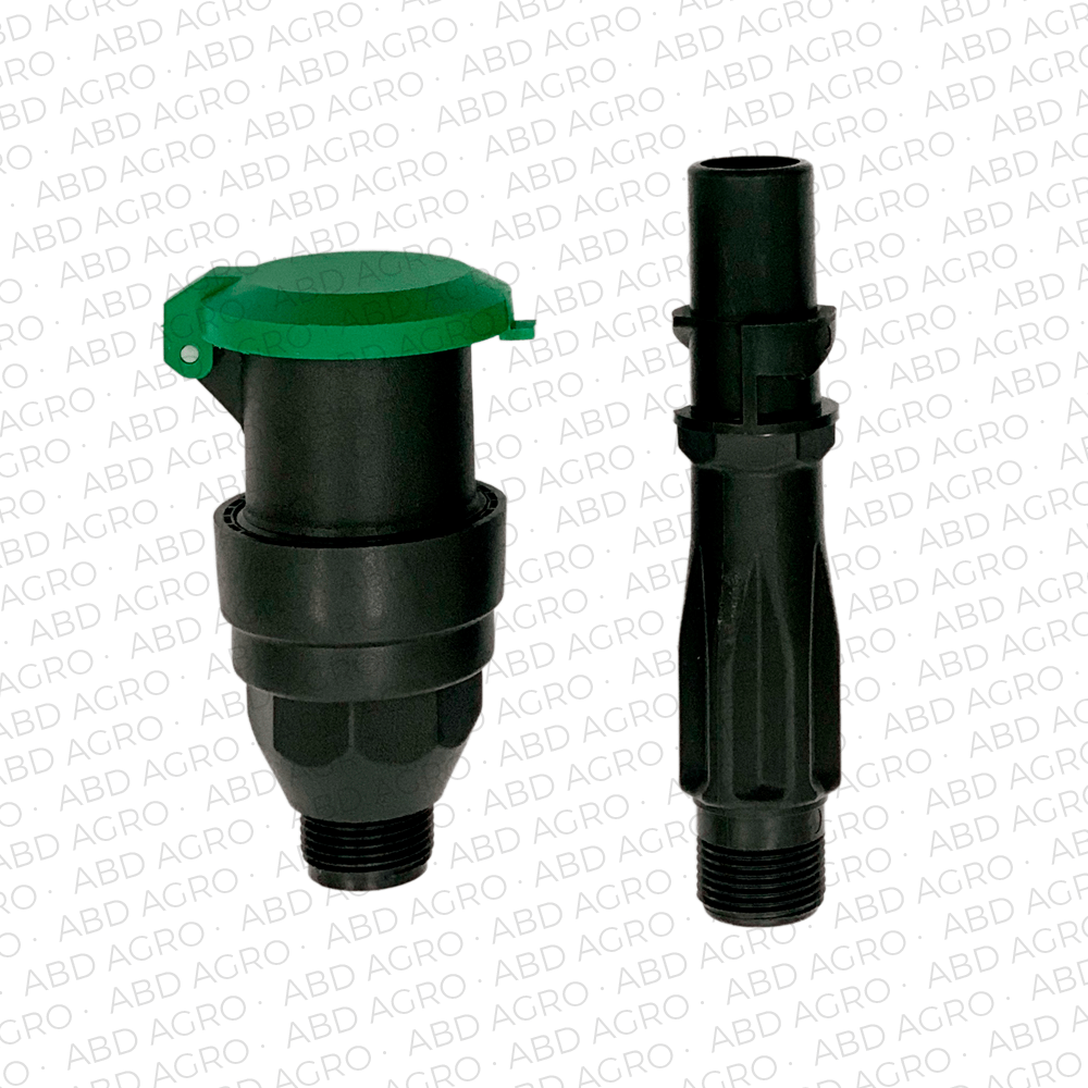 Válvula de acoplamiento rápido de plástico de 1 "