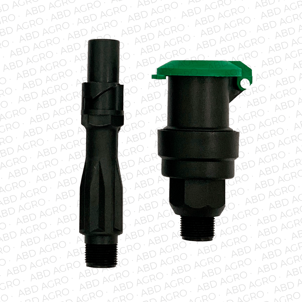 Válvula de acoplamiento rápido de plástico de 3/4 "