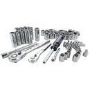 CRAFTSMAN de 83 piezas Juego de herramientas mecánicas de cromo pulido de combinación métrica y estándar (SAE)